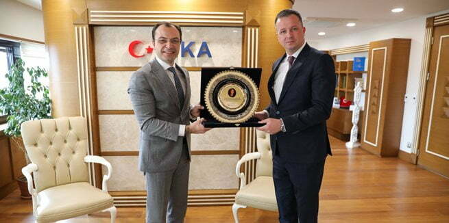 Levent Sadık Ahmet TİKA Başkanı Serkan Kayalar’ı ziyaret etti