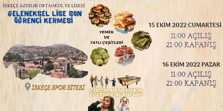 İskeçe Azınlık Lisesi son sınıf öğrencileri kermes düzenliyor