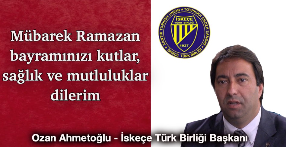 İTB Başkanı Ozan Ahmetoğlu’ndan bayram mesajı