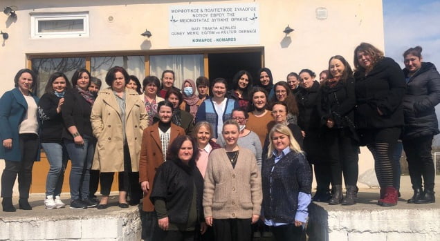 DEB Partisi Kadınlar Kolu üyeleri Güney Meriç bölgesinde bir araya geldiler