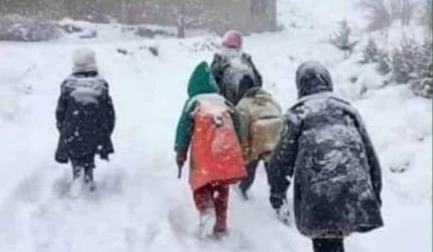 Kozlukebir belediyesinin dağlık bölgesinde okullar tatil edildi