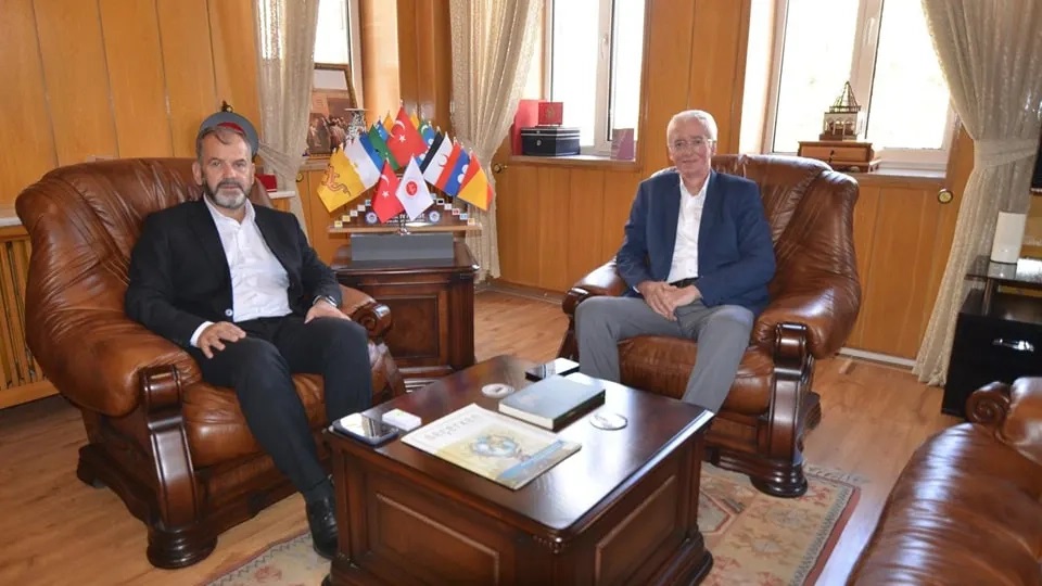 İskeçe Müftüsü Mustafa Trampa Konya Müftülüğünü ziyaret etti