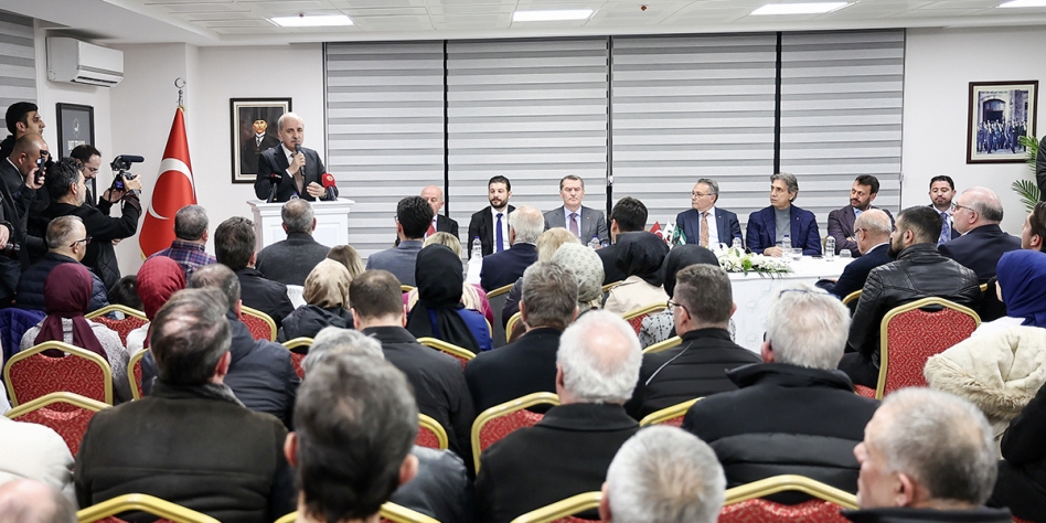 TBMM Başkanı Numan Kurtulmuş Batı Trakya Türkleri ile bir araya geldi