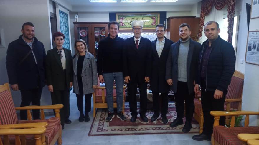 BTAYTD yönetim kurulu üyelerinden müftü İbrahim Şerif’e ziyaret