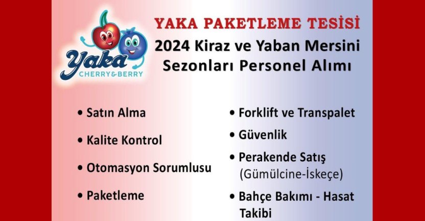 YAKA IKE personel alacak