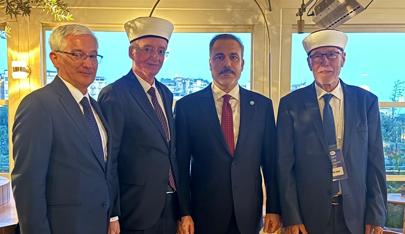 Müftüler Trampa ve Şerif, Türkiye Dışişleri Bakanı Hakan Fidan ile görüştü