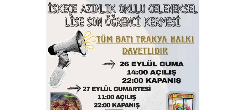 İskeçe Azınlık Lisesi öğrencilerinden geleneksel kermes
