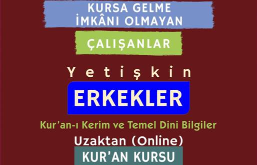 Gümülcine Müftülüğünden yetişkin erkeklere yönelik online Kur’an Kursu