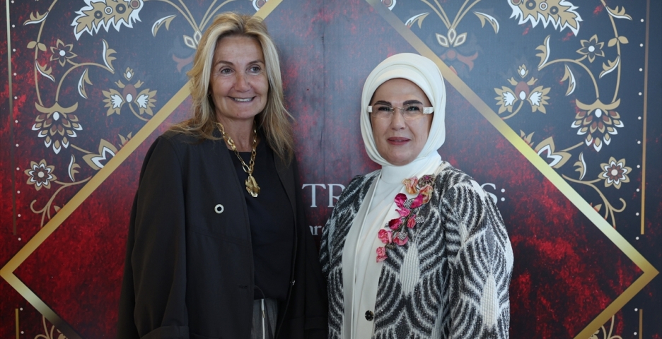 Emine Erdoğan’ın ev sahipliğinde Türkevi'nde düzenlenen programa Mareva Miçotaki de katıldı