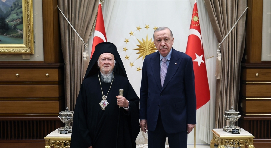 Cumhurbaşkanı Erdoğan, Patrik Bartholomeos'u kabul etti