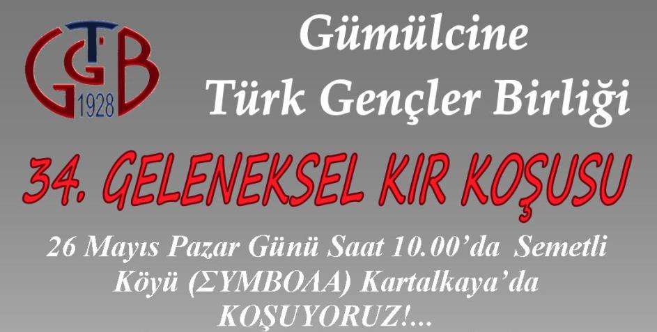 GTGB Kır Koşusu düzenliyor