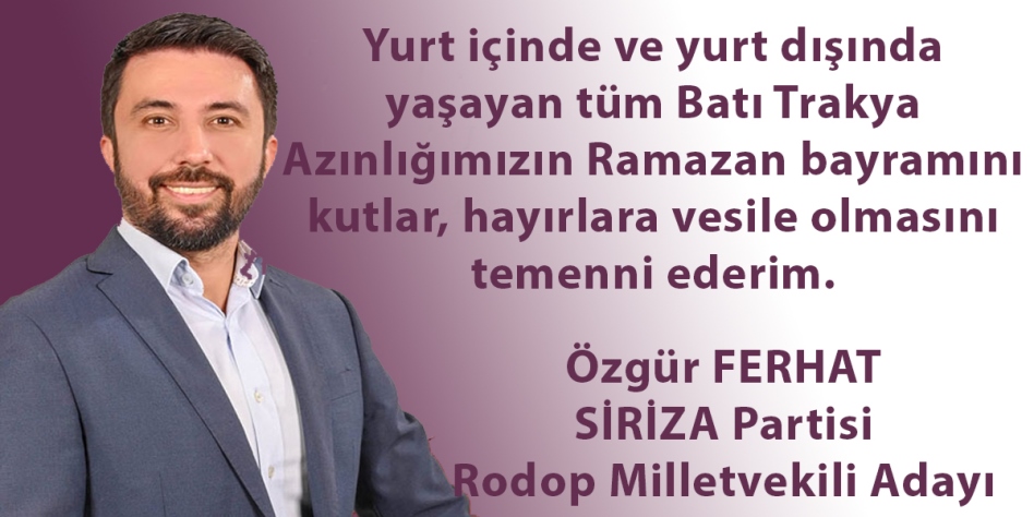 Özgür Ferhat’tan bayram mesajı