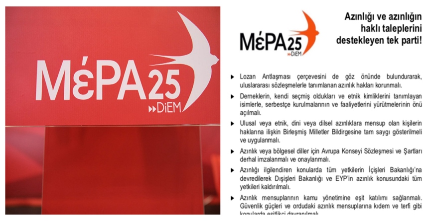 MERA 25 Türkçe broşür hazırladı