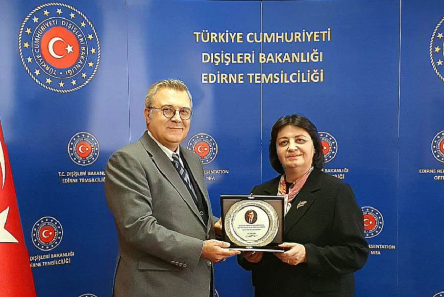 Işık Sadık Ahmet'ten Büyükelçi Murat Ahmet Yörük’e nezaket ziyareti