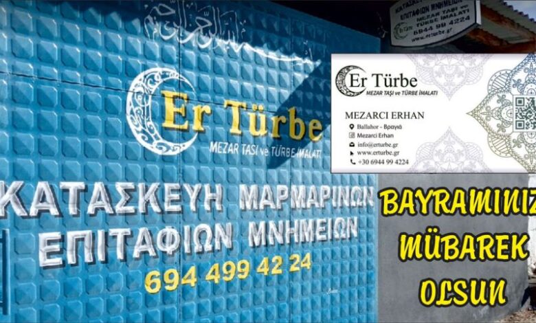 ‘Er Türbe’ sahibi Mezarcı Erhan’dan bayram tebriği