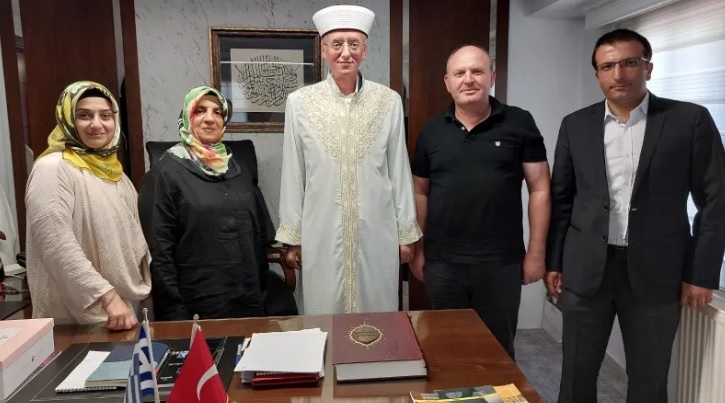 Edirne İl Milli Eğitim Heyeti’nden Müftü Trampa’ya ziyaret