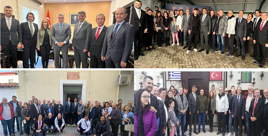 Eskişehir Rumeli Sanayicileri ve İş İnsanları Derneği üyeleri Batı Trakya’da temaslarda bulundu