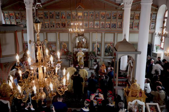 Fener Rum Patriği Bartholomeos Edirne'de ayin yönetti