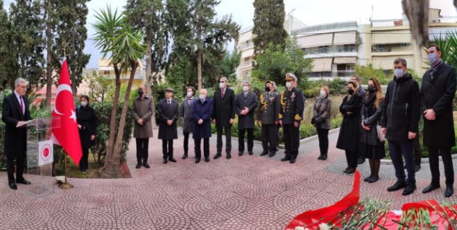 Çanakkale şehitleri Yunanistan'da da anıldı