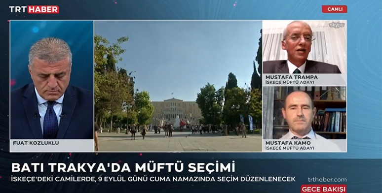 İskeçe Müftü adayları TRT Haber'in canlı yayın konuğu oldu