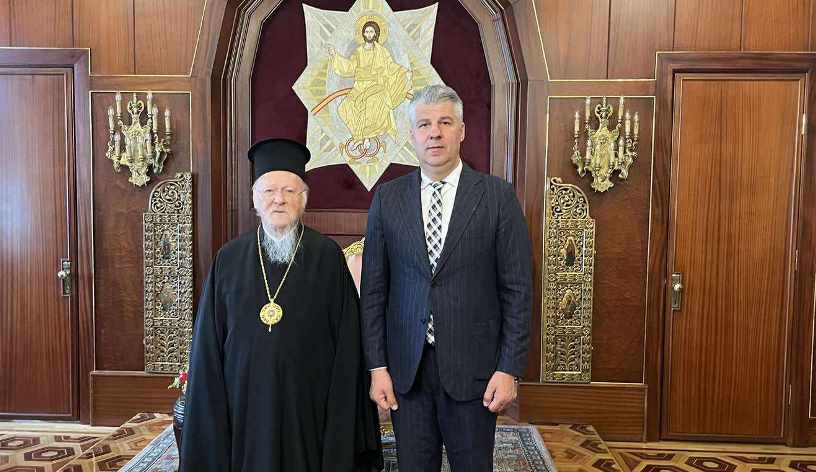 Topsidis, Fener Rum Patriği Bartholomeos'u ziyaret etti