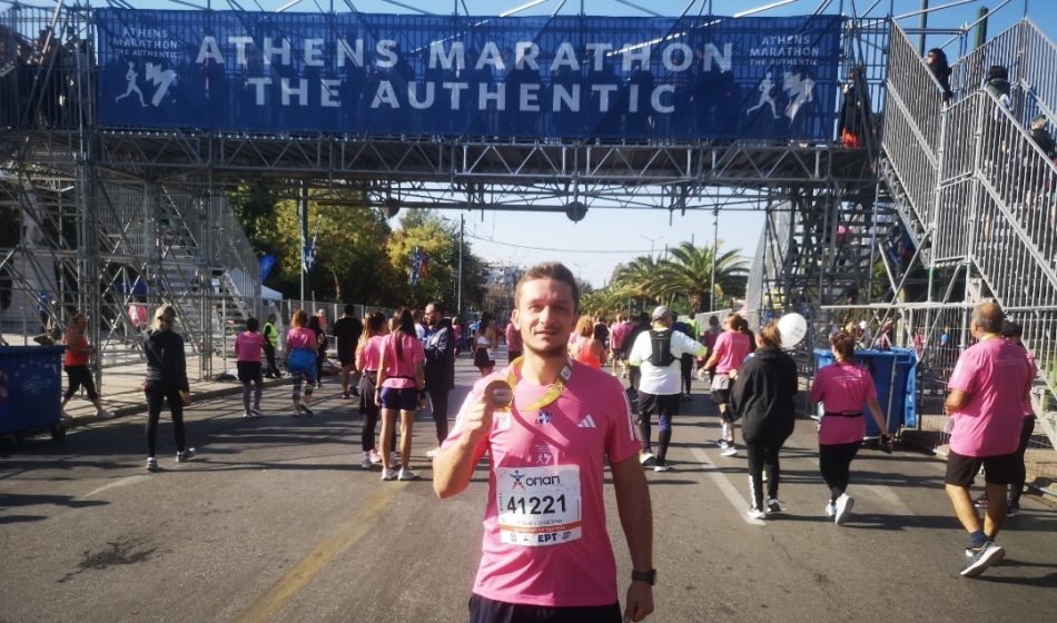 Batı Trakyalı Rıdvan Süleyman Atina Maraton Koşusuna katıldı