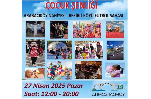 Yassıköy Belediyesi Bekirli'de çocuk şenliği düzenliyor