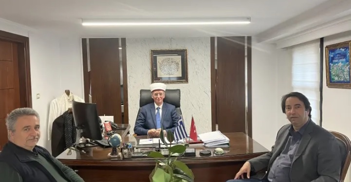 İTB Başkanı Ozan Ahmetoğlu’ndan müftü Trampa’ya ziyaret