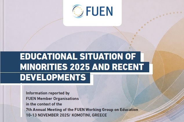 FUEN’in “2025 Yılında Azınlıkların Eğitim Durumu ve Son Gelişmeler” raporu yayımlandı